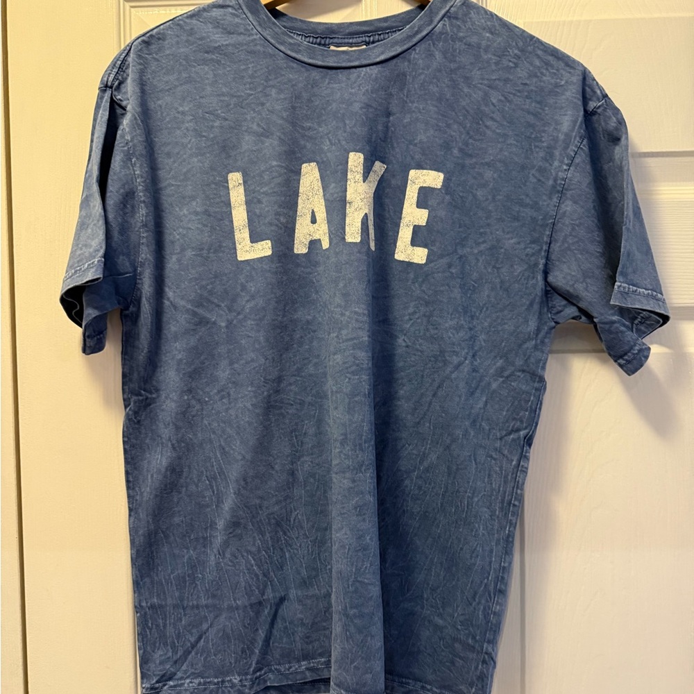 Blue Graphic LAKE T-Shirt